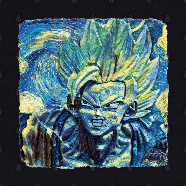 Goku Van Gogh Style by todos